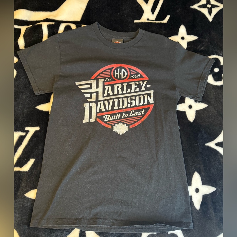 Harley-Davidson Kids Tee with Red and White Logo